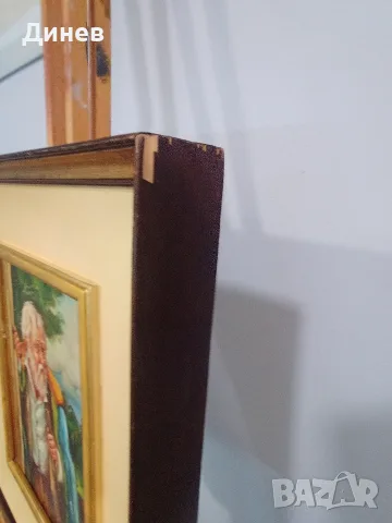 Старинна картина, масло върху дърво – "Възрастен скитник", снимка 13 - Картини - 55680862