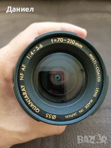 Комплект филмов фотоапарат Nikon N70 + 2 обектива (Sigma 28-80mm & Quantaray 70-210mm), снимка 10 - Фотоапарати - 55560240