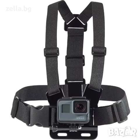 Регулируем нагръден колан за телефон и GoPro – Chest Mount за екшън кадри, колоездене и влог 10361, снимка 13 - Аксесоари за велосипеди - 54683886