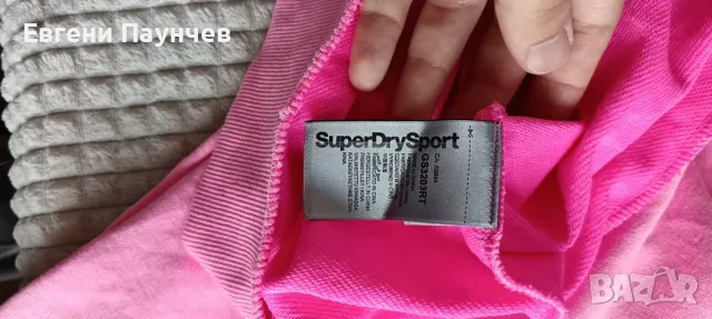 Superdry размер L дамска блуза в розово отлична, снимка 4 - Блузи с дълъг ръкав и пуловери - 55422258