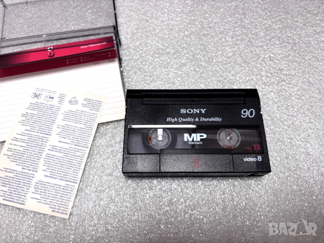 Sony MP Video 8 видеокасета 90 минути, снимка 5 - Плейъри, домашно кино, прожектори - 54790455