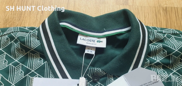LACOSTE Monogram Print Short Sleeve Polo Shirt размер S / M / L / XL / XXL поло тениска, снимка 16 - Тениски - 54795742