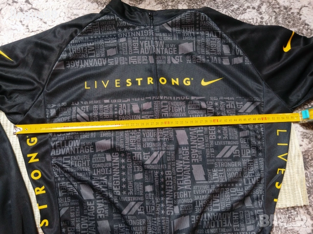 Nike Livestrong – дълъг ръкав джърси, размер XL, снимка 2 - Спортна екипировка - 54099523