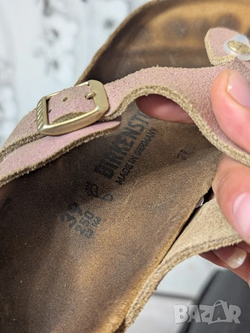 чехли Birkenstock GIZEH Suede Metallic Rose Copper номер 39 , снимка 8 - Чехли - 55052958