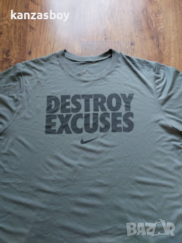 nike dri fit - страхотна мъжка тениска XL, снимка 3 - Тениски - 54692970