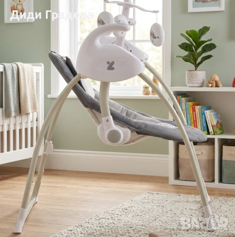 Електрическа люлка за бебе Zizito Hana, снимка 3 - Детски люлки - 54106330