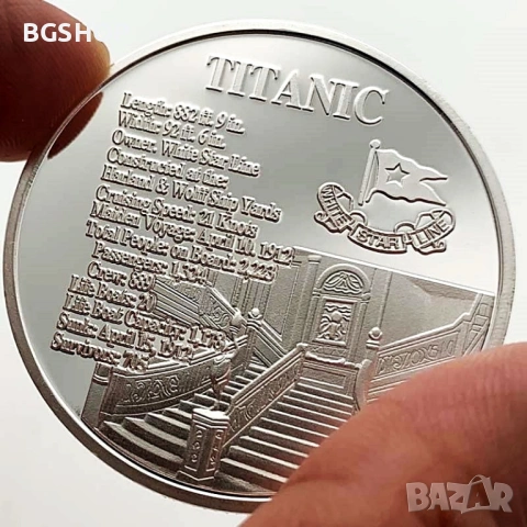 Монета Титаник / Coin Titanic - Silver, снимка 3 - Нумизматика и бонистика - 54946629