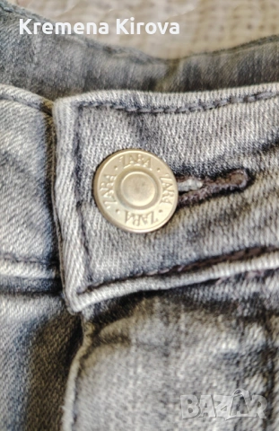 Нови дънки Zara. Размер EUR 44. Сиви., снимка 3 - Дънки - 54696177