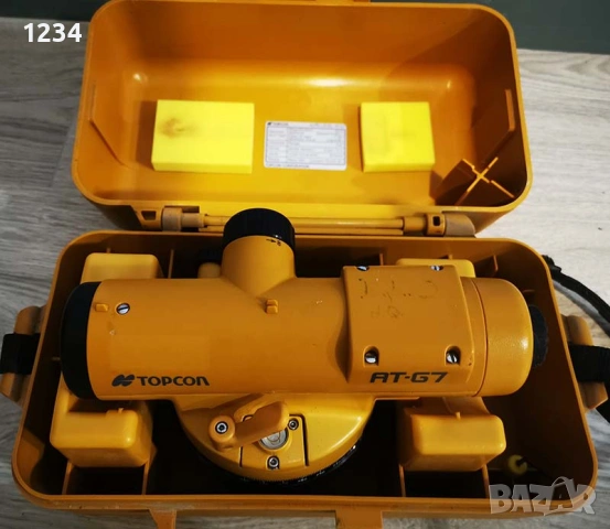 Японски оптичен автоматичен нивелир TOPCON AT-G7 , снимка 8 - Други инструменти - 54445534