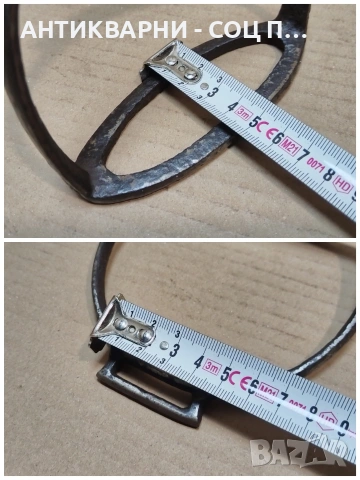 Комплект Стари Ковани Стремена За Езда. / НОМЕР 1742., снимка 6 - Антикварни и старинни предмети - 53967491