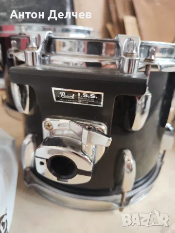 Барабани Pearl Export Series (Made in Taiwan) – 3 тома с I.S.S. холдери + Соло барабан, снимка 7 - Ударни инструменти - 55349759