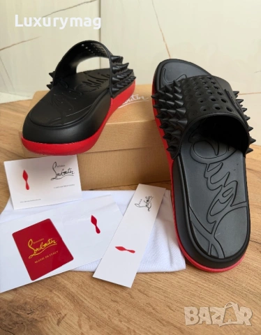 Чехли Christian Louboutin 43 44, снимка 3 - Мъжки чехли - 54511356