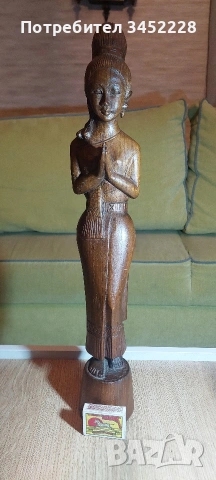 Дърворезба за ценители височина 48см , снимка 7 - Декорация за дома - 54044959