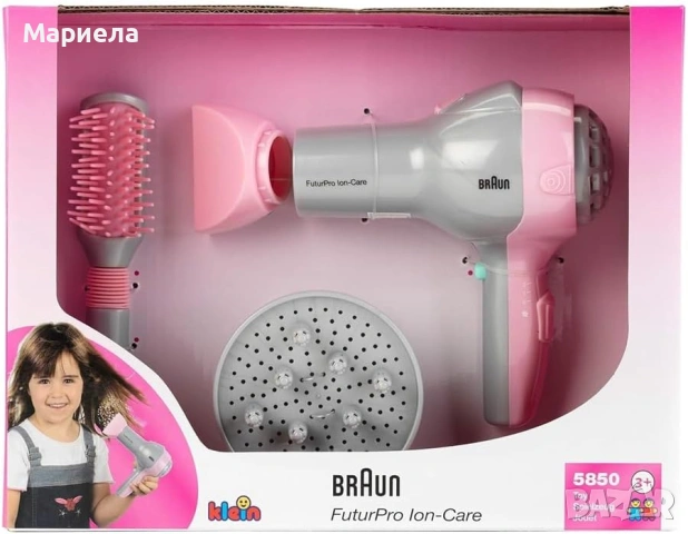 Сешоар Braun | Детски сешоар с четка и дифузер, снимка 2 - Други - 54190440