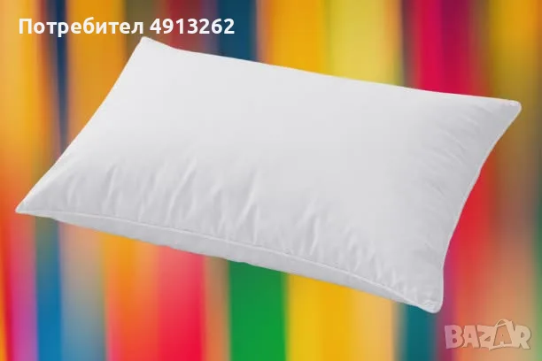 50 броя бели възглавници на едро размер 60/40