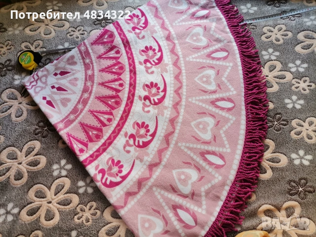 кръгла покривка за маса, снимка 2 - Покривки за маси - 54868323