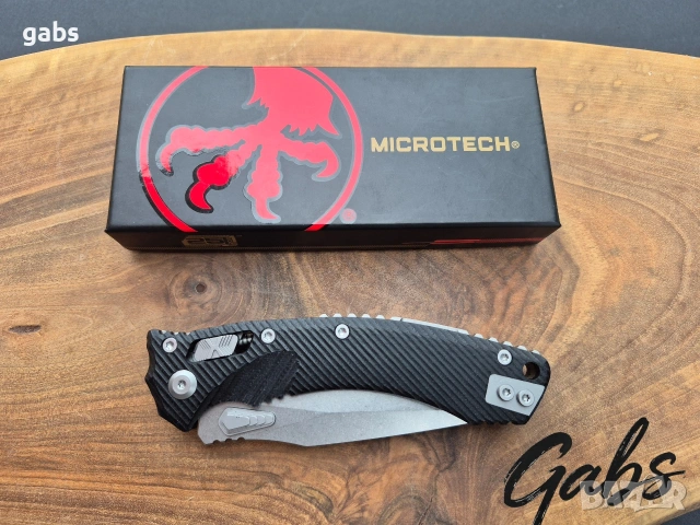 Сгъваем нож MICROTECH Amphibian 137RL,Ram Lock,светло острие, снимка 10 - Ножове - 53960826