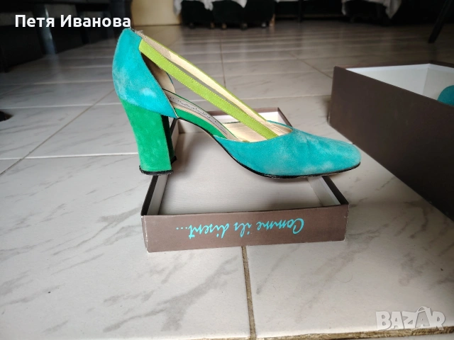 обувки на токчета от естествена кожа , снимка 3 - Дамски обувки на ток - 55124794