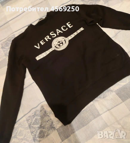 Мъжка блуза/суичър VERSACE Medusa – Оригинал, Размер M, Чисто нова , снимка 3 - Суичъри - 54404276