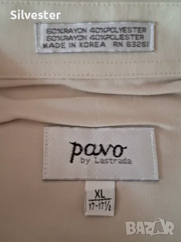 Мъжка официална маркова риза Pavo by Lastrada, Korea Original, Размер: XL, снимка 4 - Ризи - 55698008