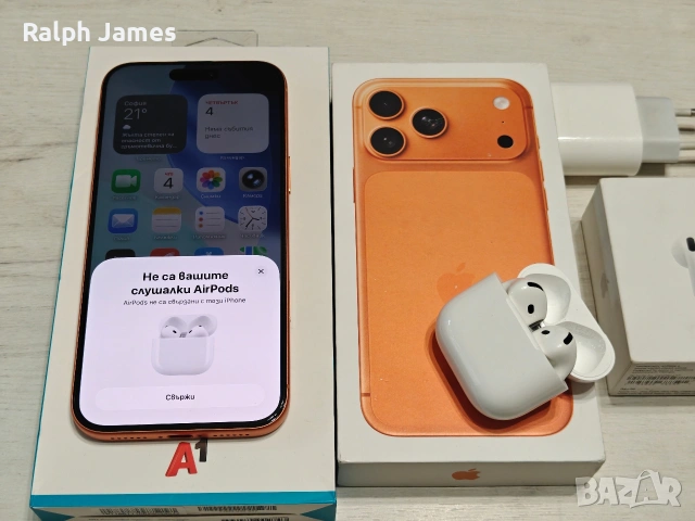 Като нов iPhone 17 Pro Max 256 GB.Гаранция+Airpods 4 , снимка 2 - Apple iPhone - 54809714