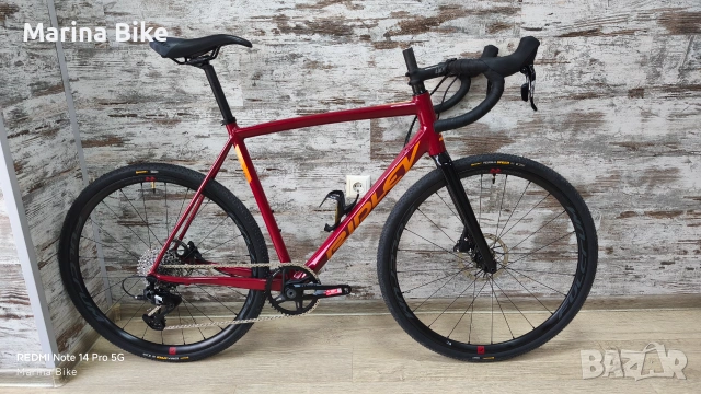 НОВ шосеен/Gravel велосипед Ridley Fenix SLA SRAM Rival/Apex XPLR Disc Fulcrum Rapid Red 500 27.5 |M