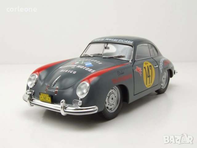 Porsche 356A n.147 Panamericana 1954 - мащаб 1:18 на Solido моделът е нов в кутия