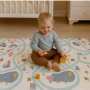 Двулицев образователен детски килим Горски лабиринт 180 х 200 см - водоустойчив, сгъваем, снимка 2