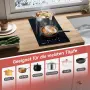 Стъклокерамичен плот 30см, 2 зони, 3400W, Сензорно управление, magicplux, снимка 8