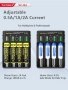 Универсално зарядно VariCore VCQ4 3.7V Lithium 18650 26650 21700 18500 18350 1.2V NI-MH Ni-Cd AA AAA, снимка 5