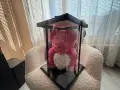 Мече от рози InLove 40 см с кутия, чисто ново, подарък, снимка 1