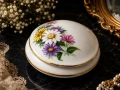 Винтидж порцеланова кутия Limoges France R. Leclair.(1950-1970г)., снимка 1