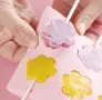 12 гнезда цветя силиконов молд форма lolipop близалка сладолед на клечка бонбони желе шоколад , снимка 2