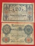 Две райхбанкноти 20 марки 1914г. / 20 марки 1915г. Германия редки за КОЛЕКЦИЯ 28306, снимка 1