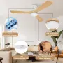 LED Таванен вентилатор с лампа 24W и дистанционно 132cm, снимка 3