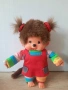 Рядка винтидж кукла Мончичи (Monchhichi Rainbow Girl) от 80-те, снимка 1