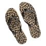 Дамски джапанки с animal print и черна каишка_1250046, снимка 1