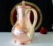 Медна кана,чайник,чиста червена мед 1.5 л.,800 гр. , снимка 4