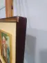 Старинна картина, масло върху дърво – "Възрастен скитник", снимка 13
