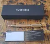 писалка HUGO BOSS Gear Camel метал с гланцов лак с цвят камила, снимка 1