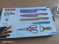 Комплект кухненски ножове EVCRIERH ER-0278 – 6 части с незалепващо покритие и ергономични дръжки, снимка 3