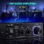 AK-280 компактен Hi-Fi стерео усилвател 2 × 40 W с RCA и AUX вход + Гаранция, снимка 7