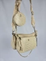 Нова дамска чанта Steve Madden Burgent Bone Croc с портмоне, снимка 2