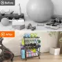 Стойка за дъмбели и пудовки Lifewit "всичко в едно" с държач за постелка за йога, снимка 8