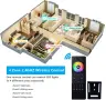 2.4GHz безжично 4-зоново RF дистанционно управление + 2 бр. RGB LED контролер комплект, снимка 2