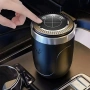 Стилен пепелник за кола BMW с LED осветление и капак , снимка 1