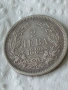 Сребърна монета 2 лева 1882 година България цар Фердинанд първи 38000, снимка 1