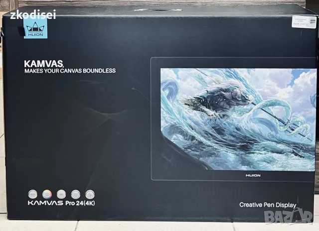 Графичен дисплей таблет HUION KAMVAS GT2401 24 Инча, снимка 2 - Таблети - 55575704