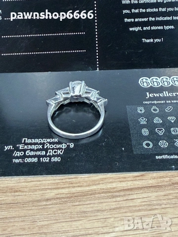 Сребърен пръстен 925 проба, снимка 6 - Пръстени - 54977351