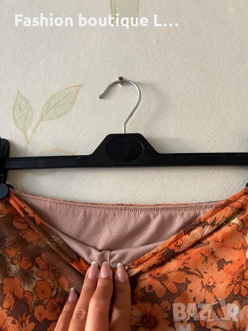 3 евро нова с етикет оранжева пола с ластик в кръста и подплата S размер  🧡🧡🧡🧡, снимка 3 - Поли - 55599042